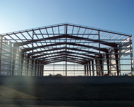 Magazzino prefabbricato con struttura in acciaio, hangar per officine di costruzione in metallo a basso costo